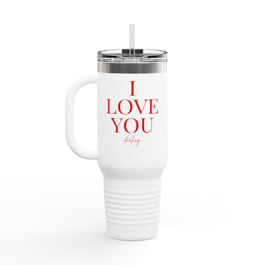 “I LOVE YOU” Insulated Travel Mug