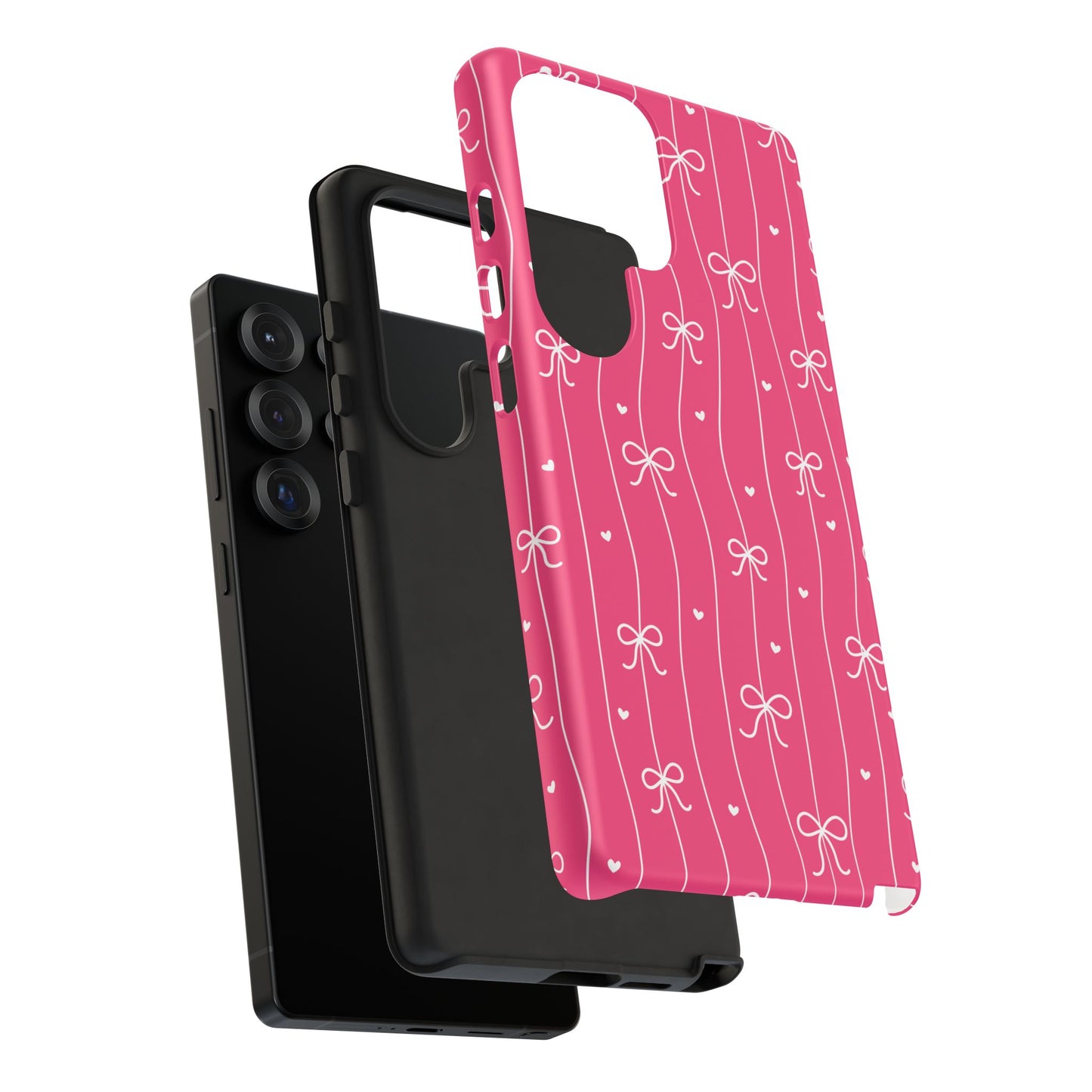 Heart & Ribbon Pink Phone Case