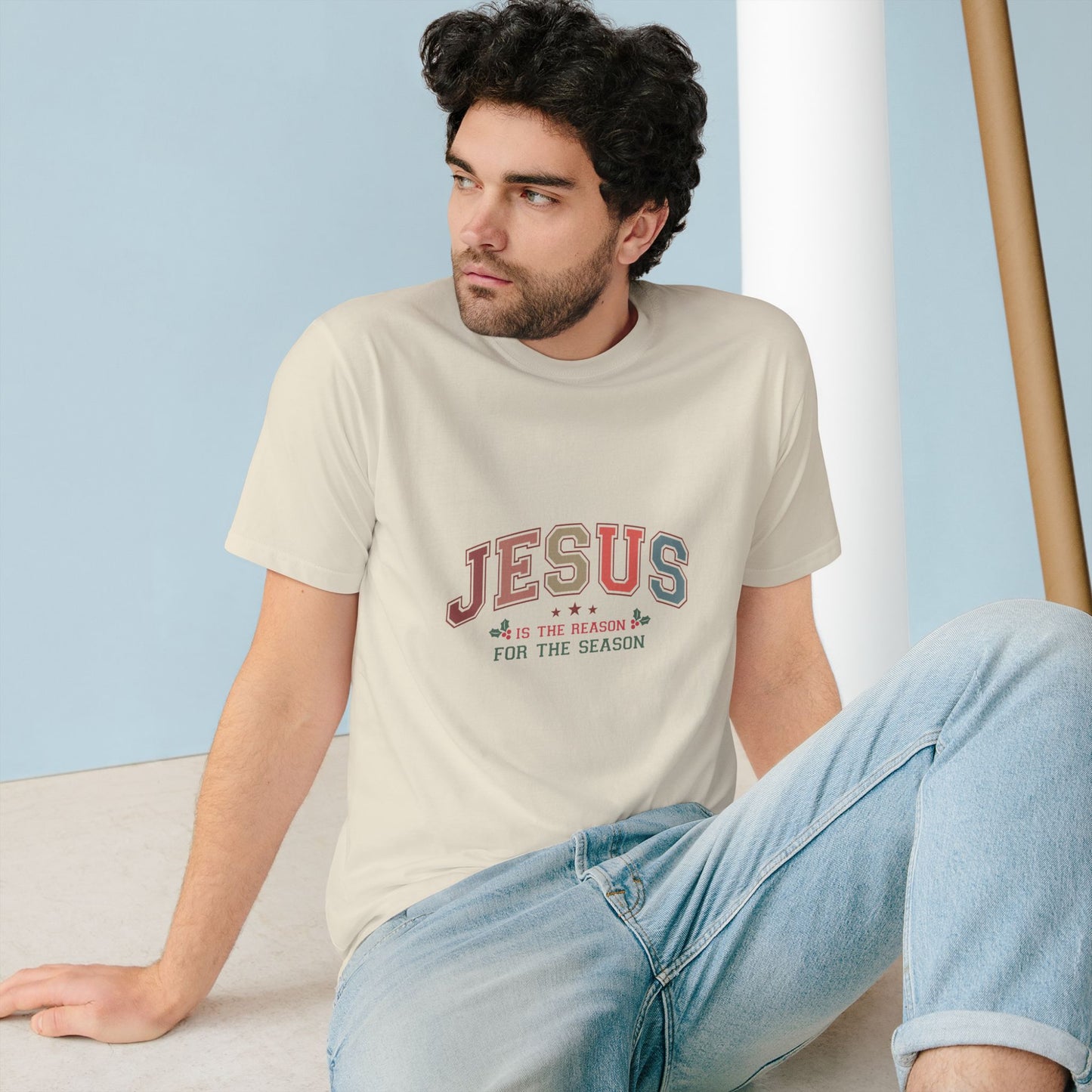 Jesus Is the Reason For the Season — Premium Holiday Statement Tee