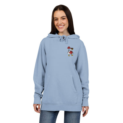 Vintage Pigment-Dyed Hoodie Embroidered Duck