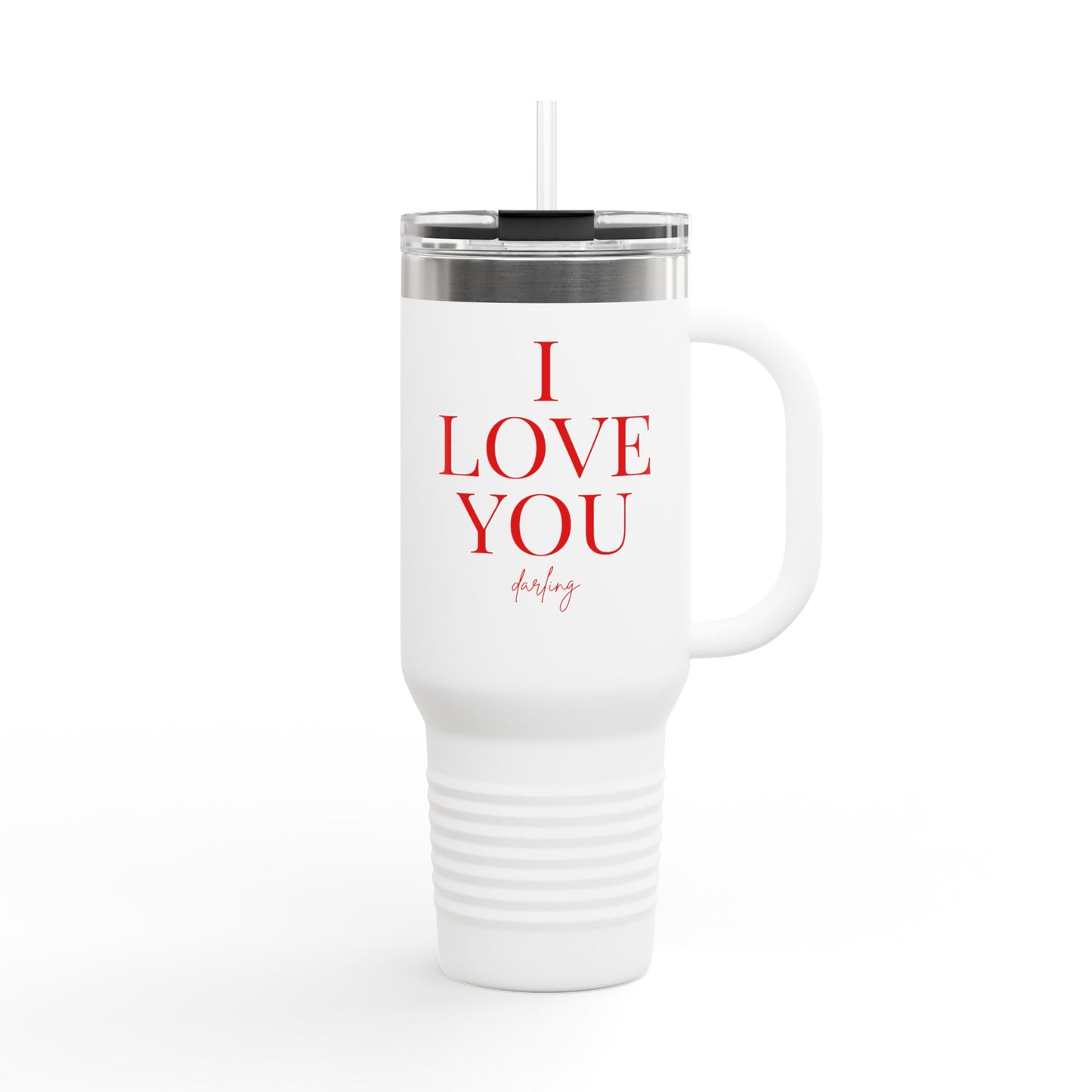 “I LOVE YOU” Insulated Travel Mug
