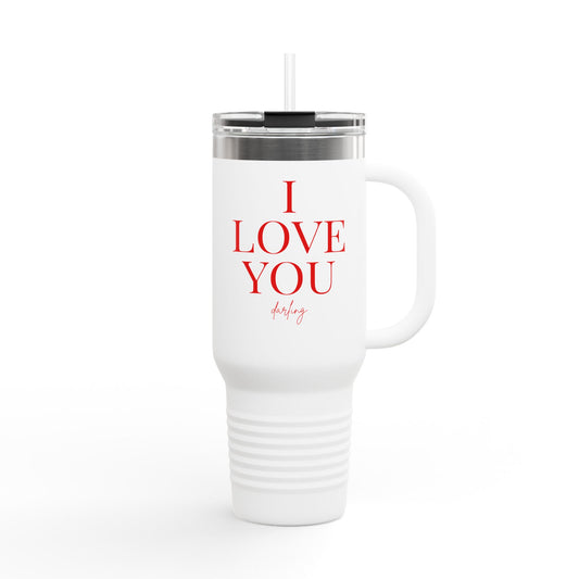 “I LOVE YOU” Insulated Travel Mug