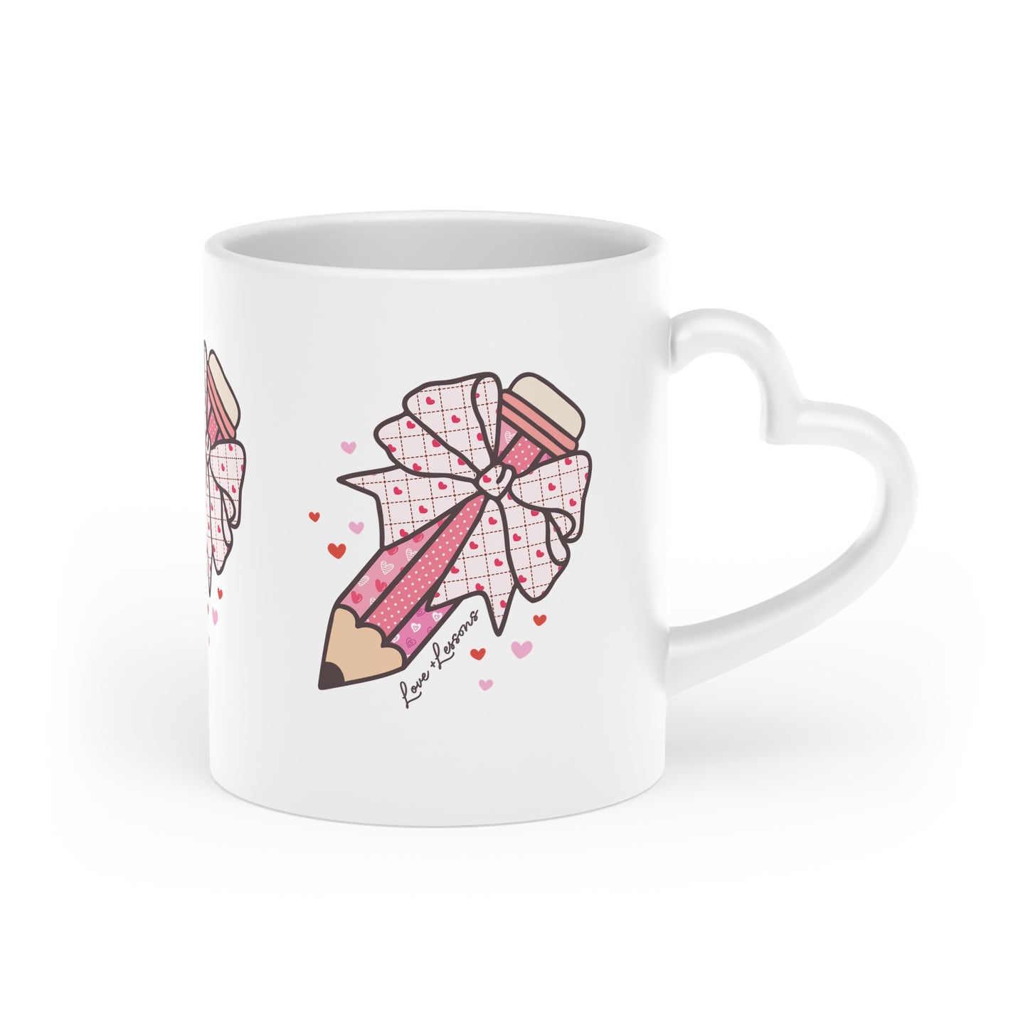 Pink Pencil Sketch Mug