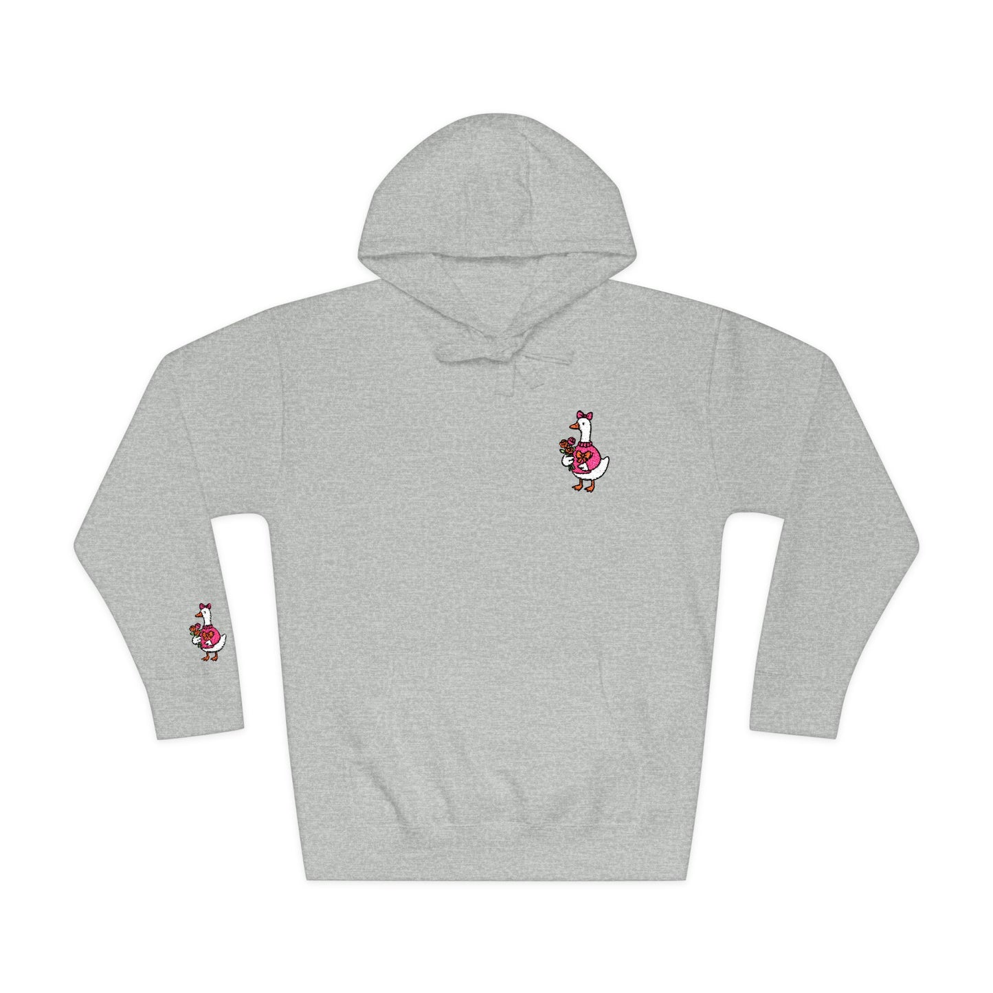 Essential Fleece Hoodie Duck Floral