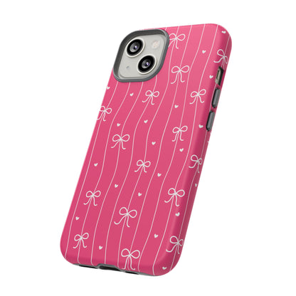 Heart & Ribbon Pink Phone Case
