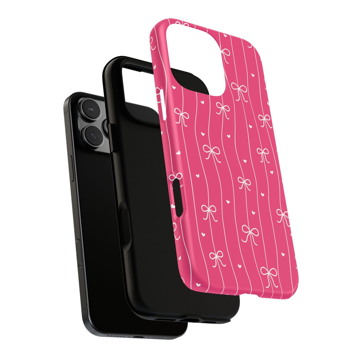 Heart & Ribbon Pink Phone Case