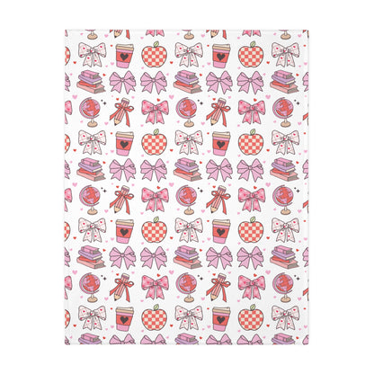 Pastel Study Velveteen Throw