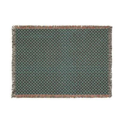 Woven Cotton Throw Chess Heart