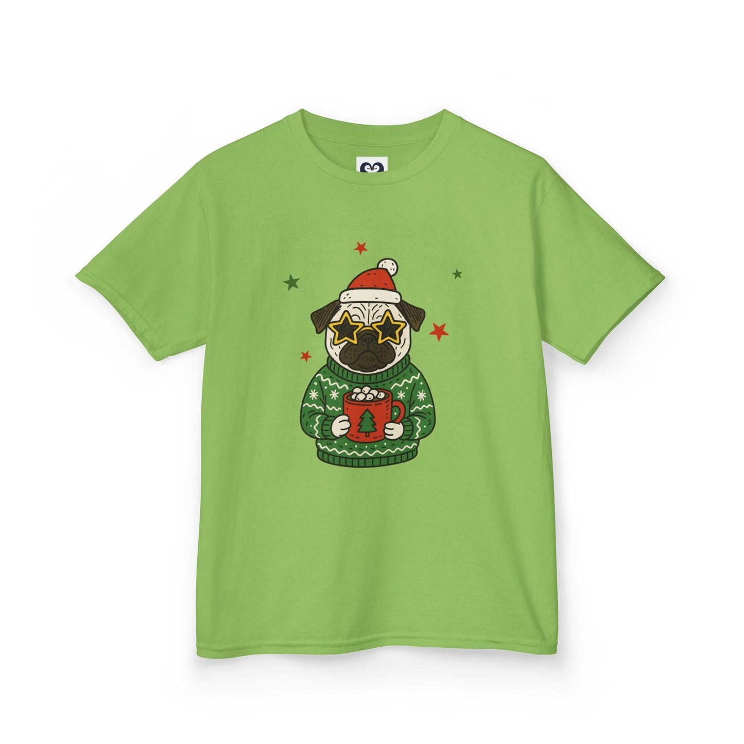 Festive Pug Kids Tee