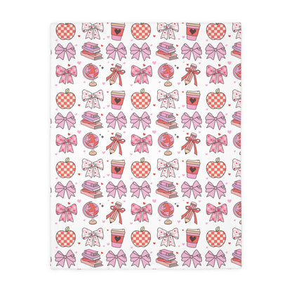 Pastel Study Velveteen Throw