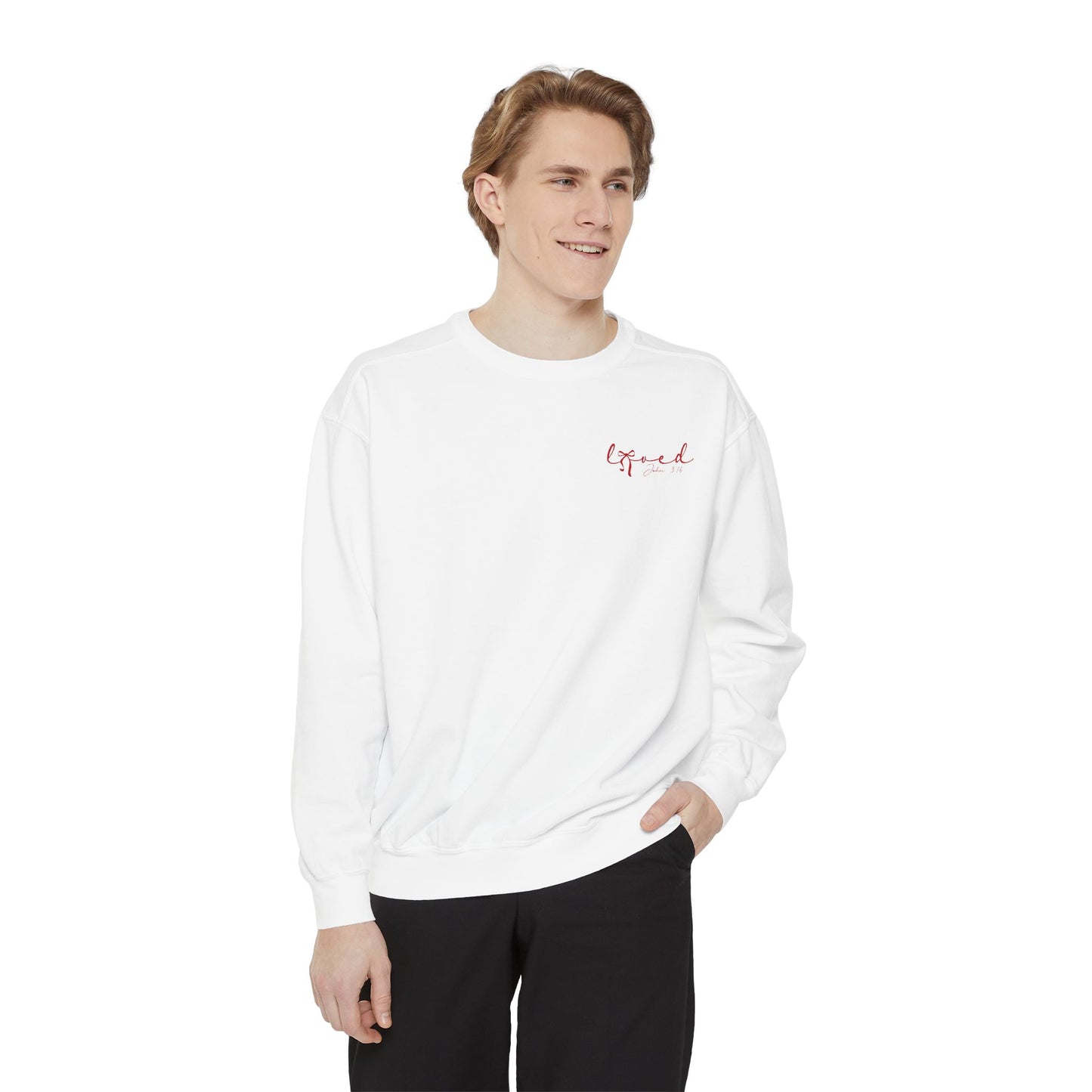 “Loved” Script Sweatshirt
