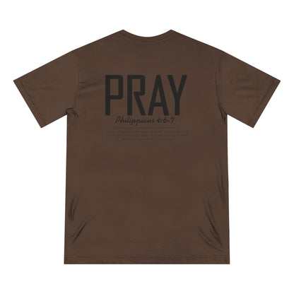 Inspirational Organic Cotton T-Shirt with Biblic Design - 'Pray'