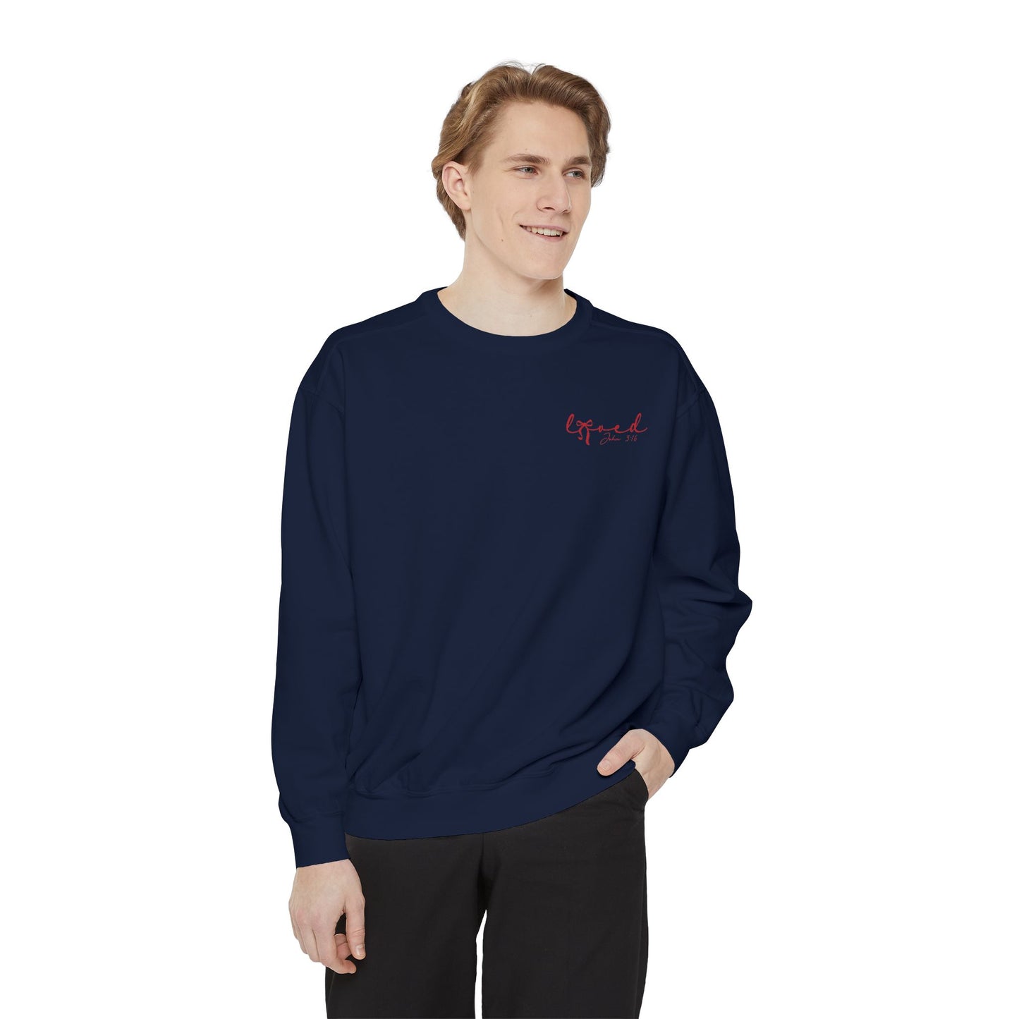 “Loved” Script Sweatshirt