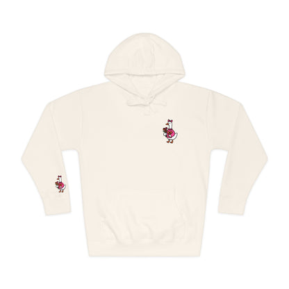 Essential Fleece Hoodie Duck Floral
