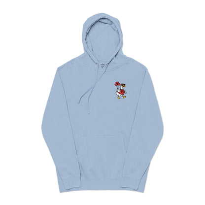 Vintage Pigment-Dyed Hoodie Embroidered Duck
