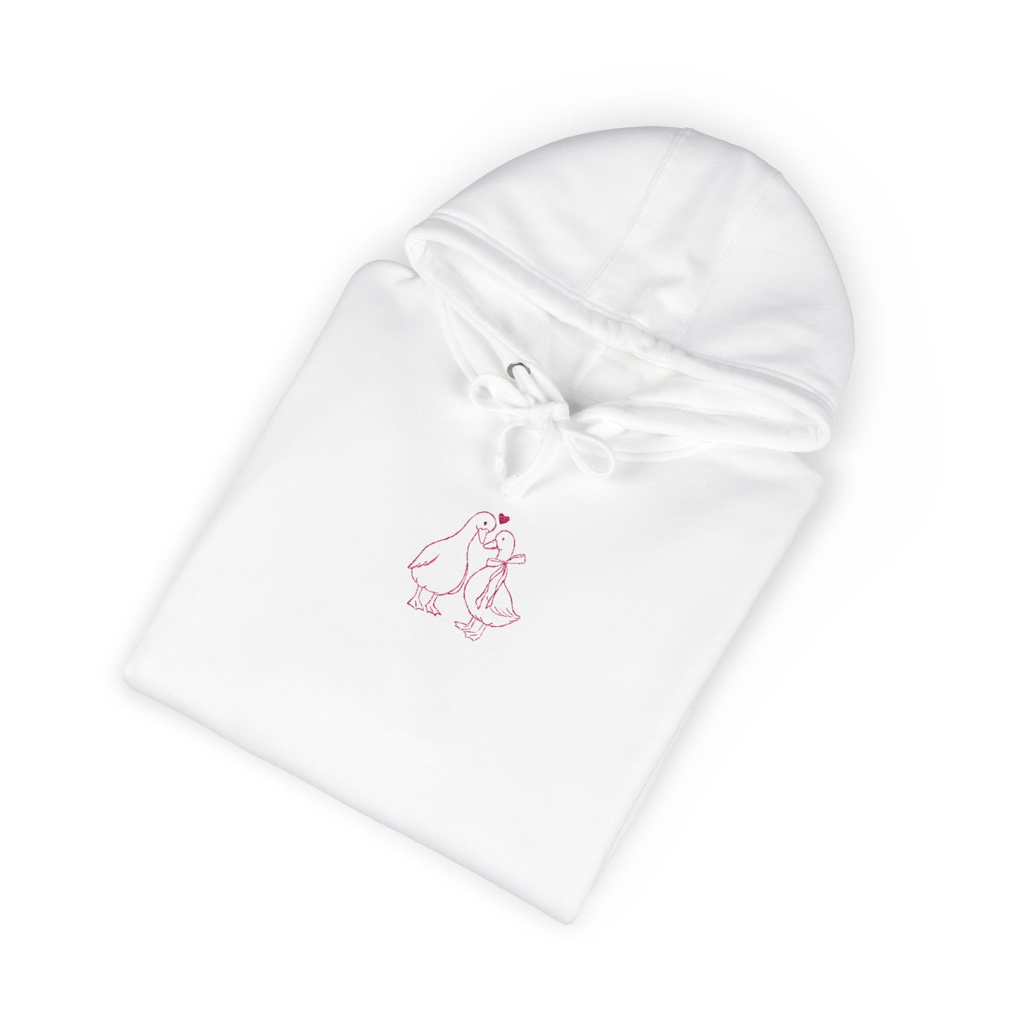 Duck Couple Sketch Hoodie Minimal