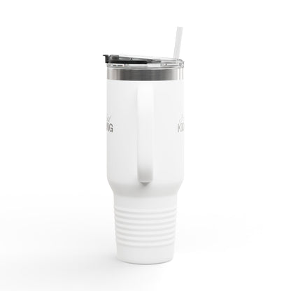 40oz Insulated Travel Mug — "I'm Just Kidding" Funny Tumbler