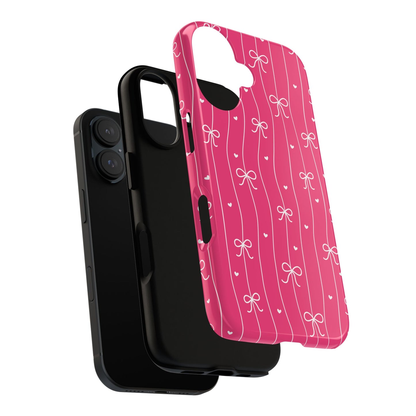 Heart & Ribbon Pink Phone Case