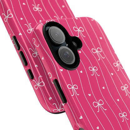 Heart & Ribbon Pink Phone Case