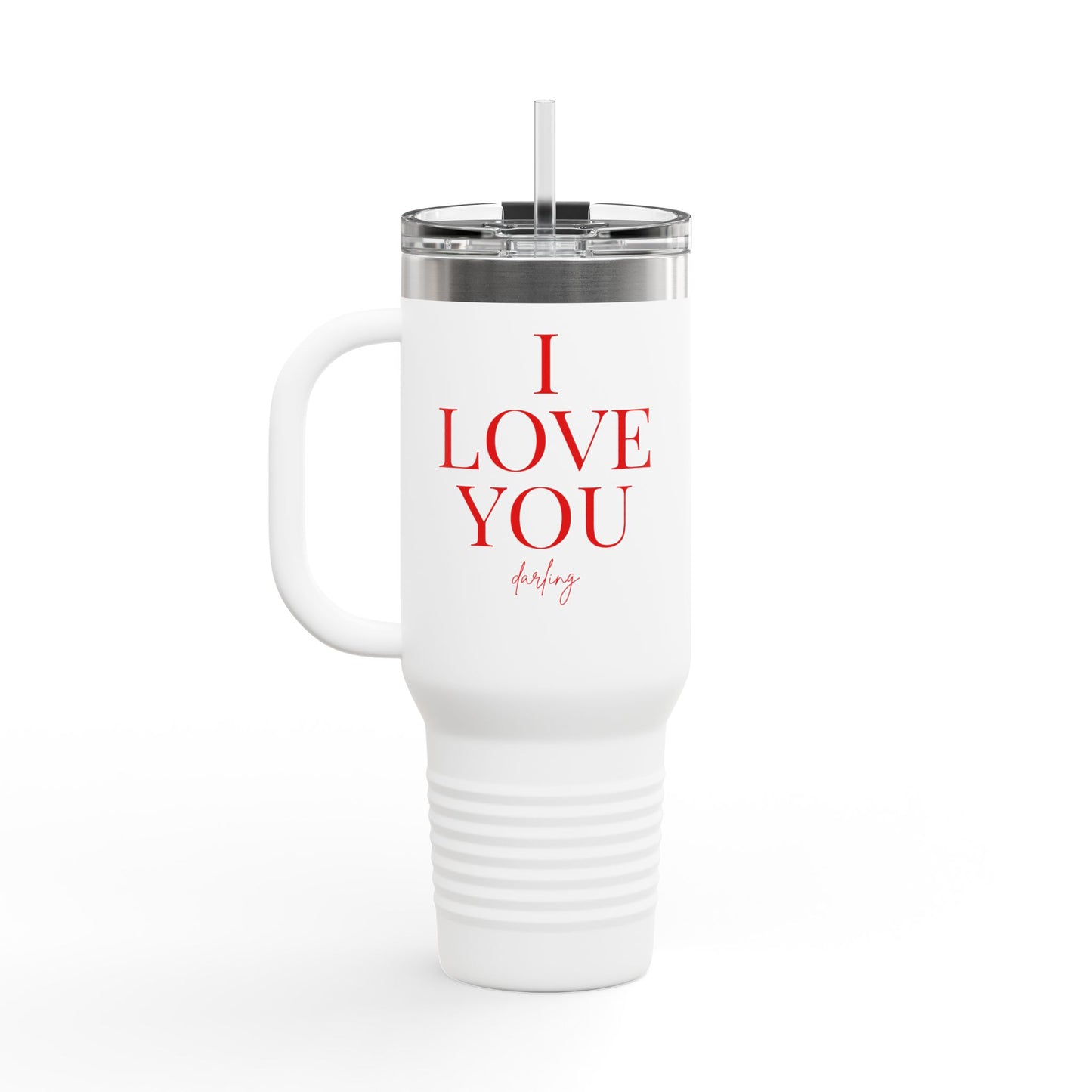 “I LOVE YOU” Insulated Travel Mug