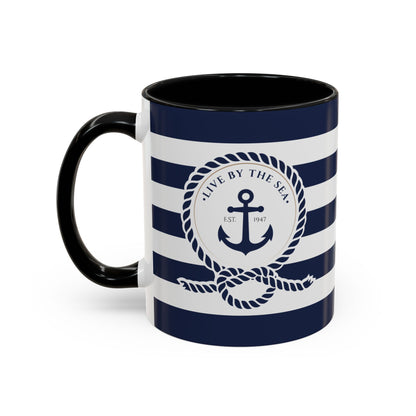 Nautical Striped Accent Mug