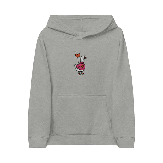 Embroidered Kids Fleece Hoodie