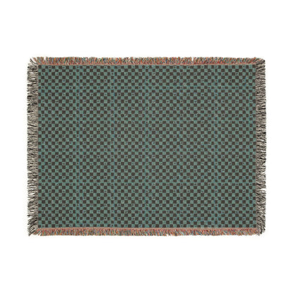 Woven Cotton Throw Chess Heart