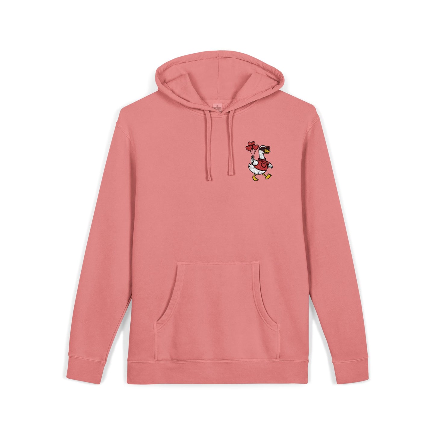 Vintage Pigment-Dyed Hoodie Embroidered Duck