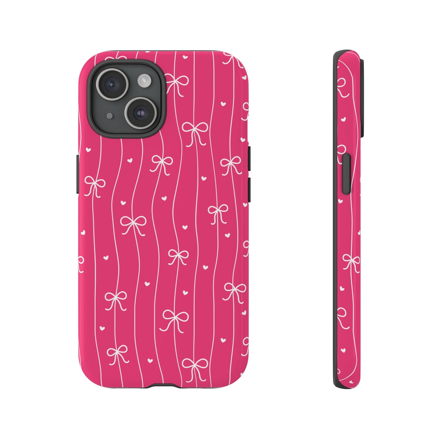 Heart & Ribbon Pink Phone Case