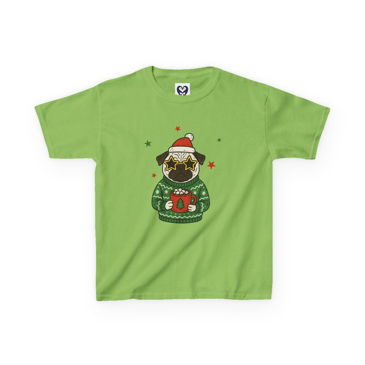 Festive Pug Kids Tee