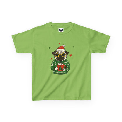 Festive Pug Kids Tee