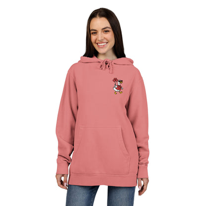 Vintage Pigment-Dyed Hoodie Embroidered Duck