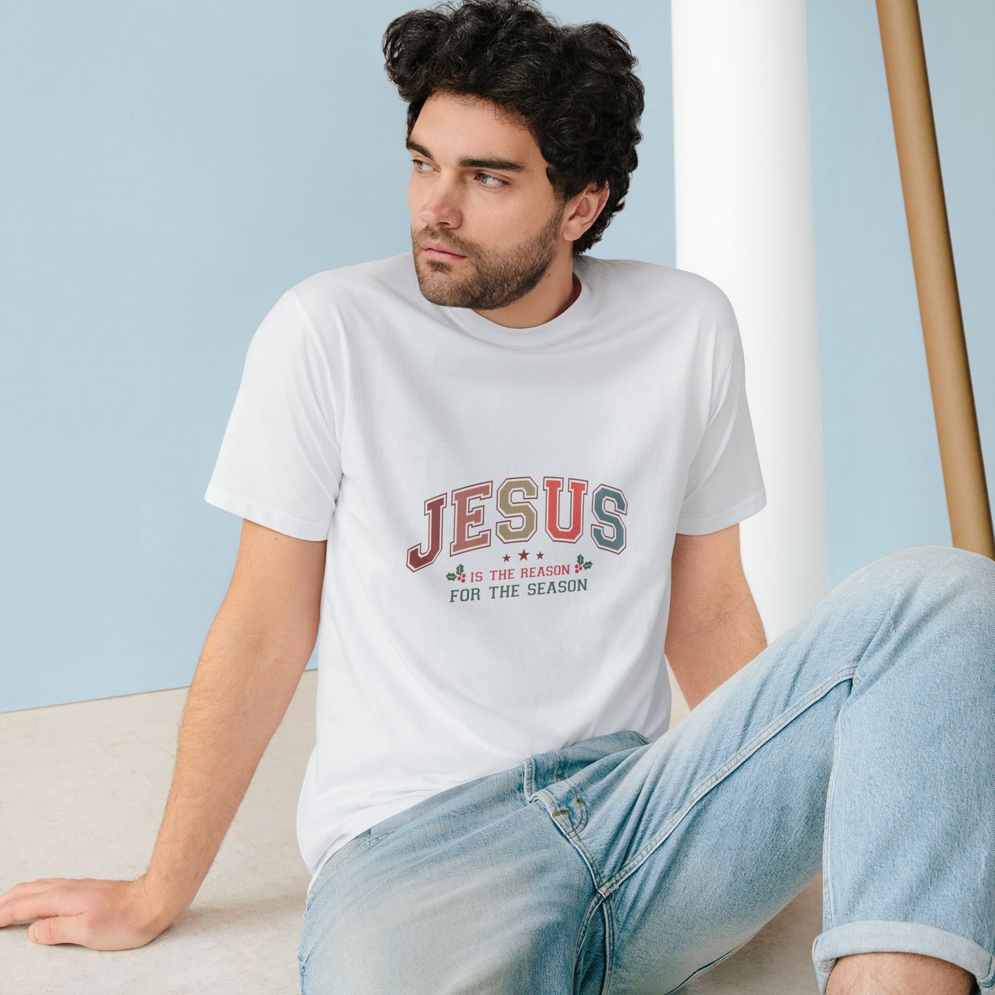 Jesus Is the Reason For the Season — Premium Holiday Statement Tee