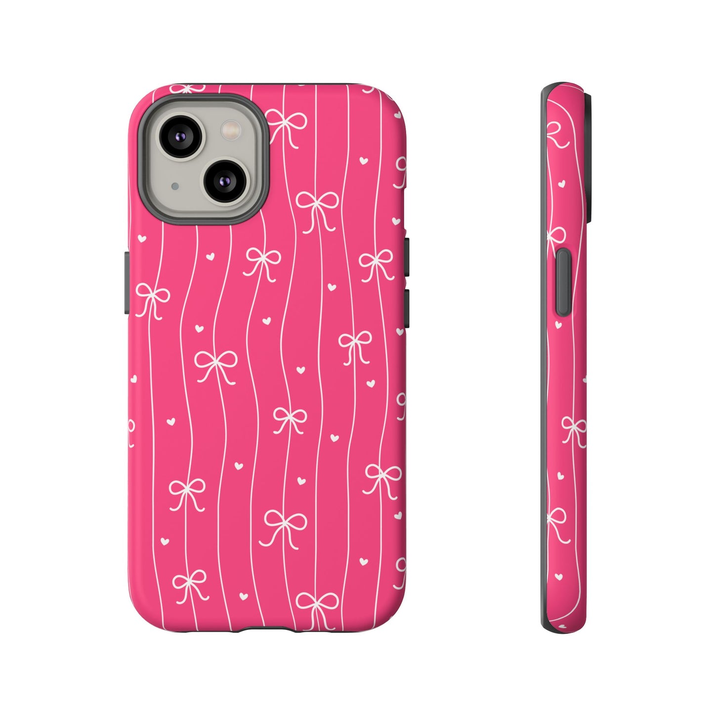 Heart & Ribbon Pink Phone Case