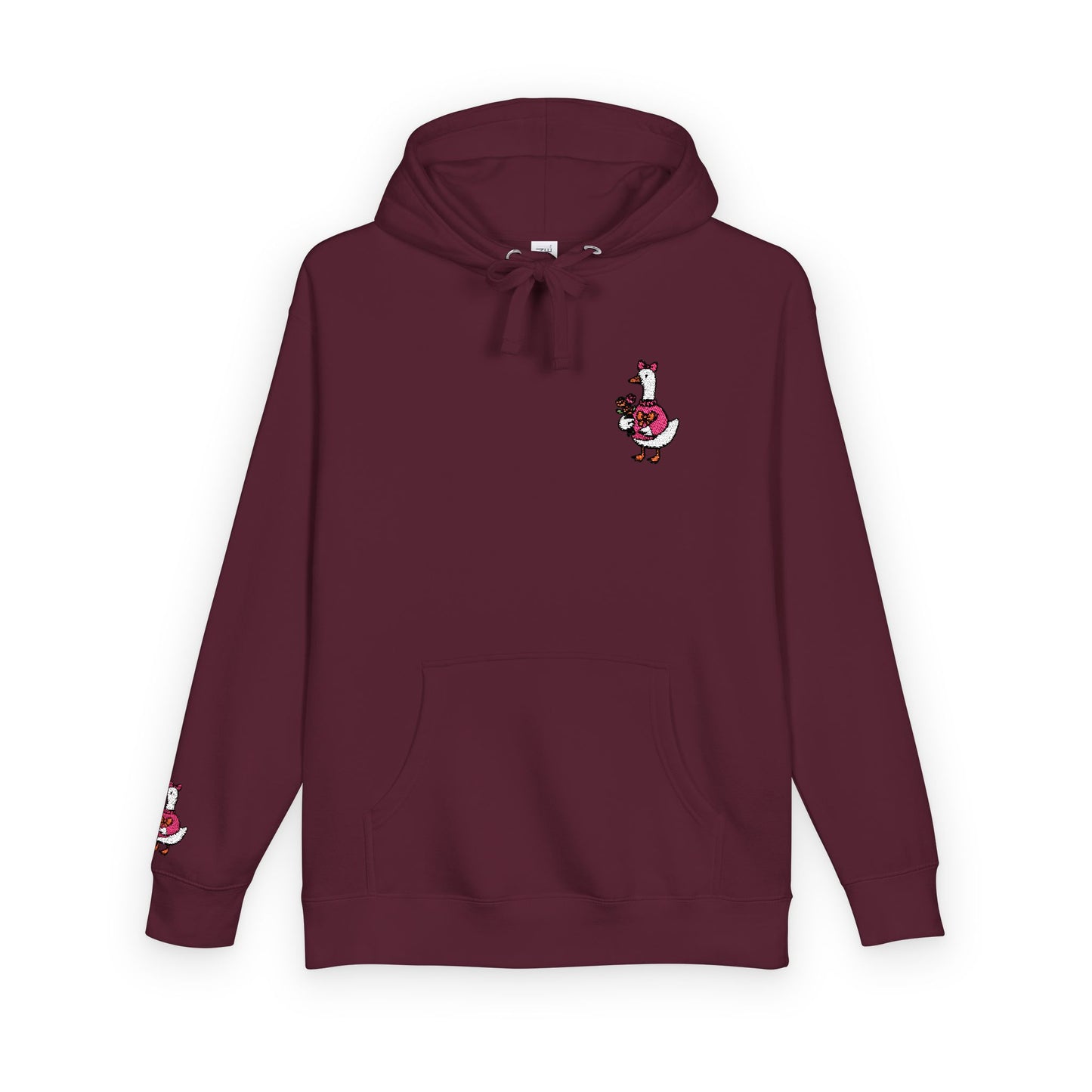 Essential Fleece Hoodie Duck Floral