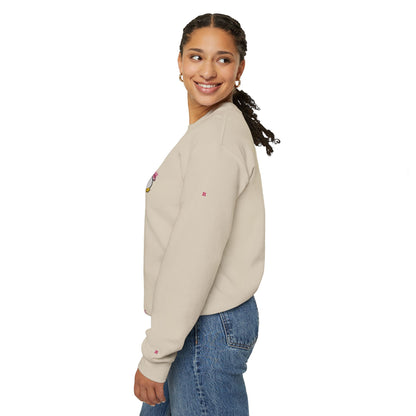 Penguin Desing Crewneck with Sleeve Lettering