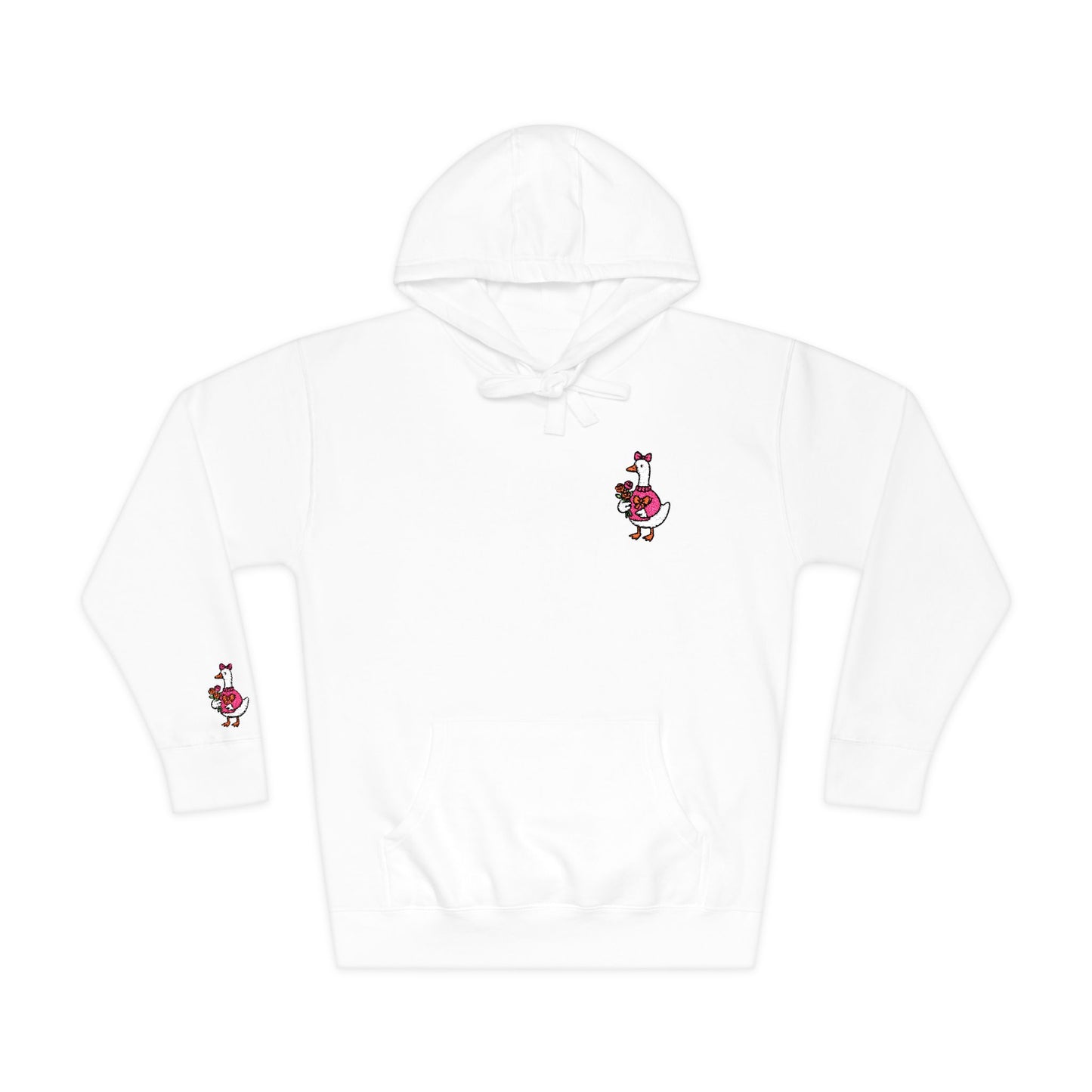 Essential Fleece Hoodie Duck Floral