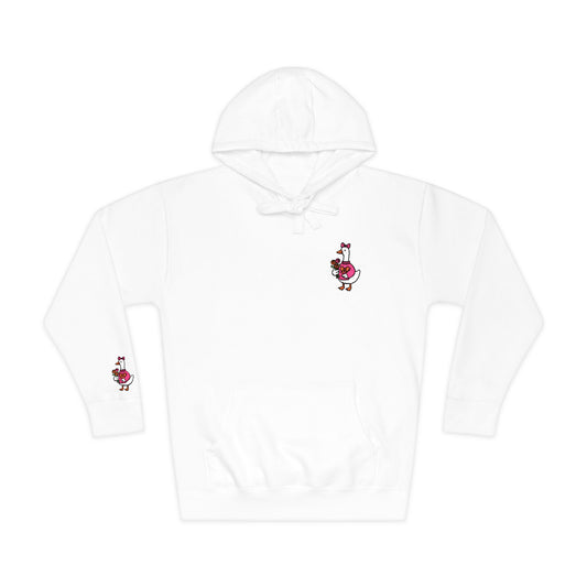 Essential Fleece Hoodie Duck Floral