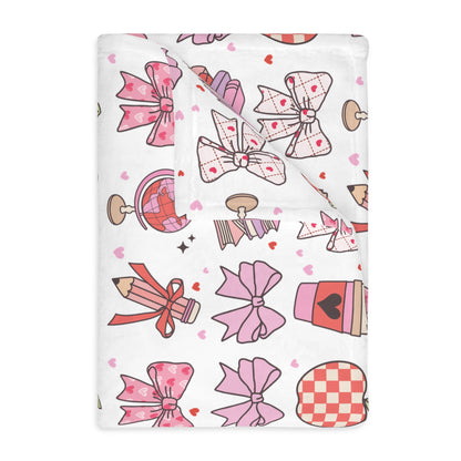 Pastel Study Velveteen Throw