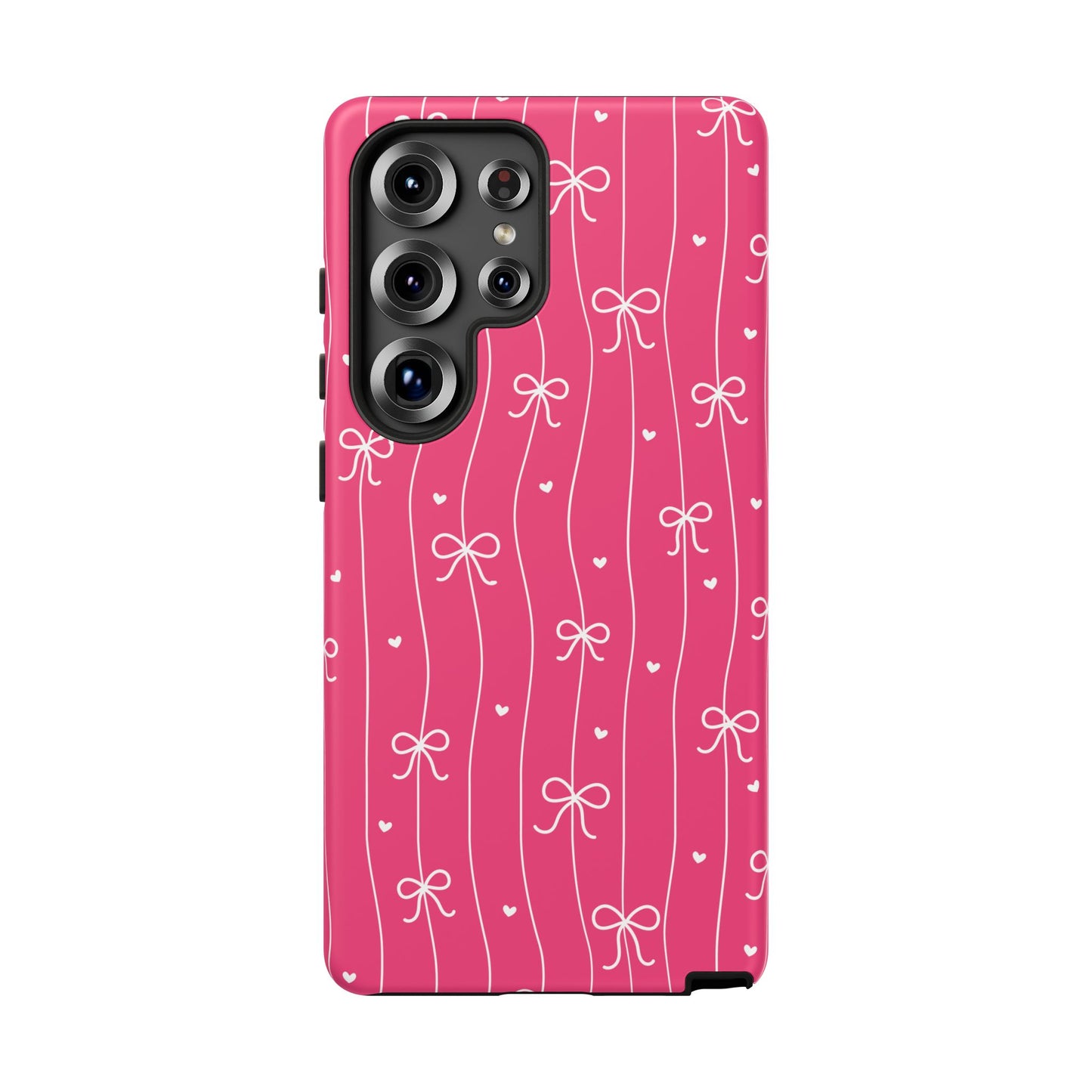 Heart & Ribbon Pink Phone Case