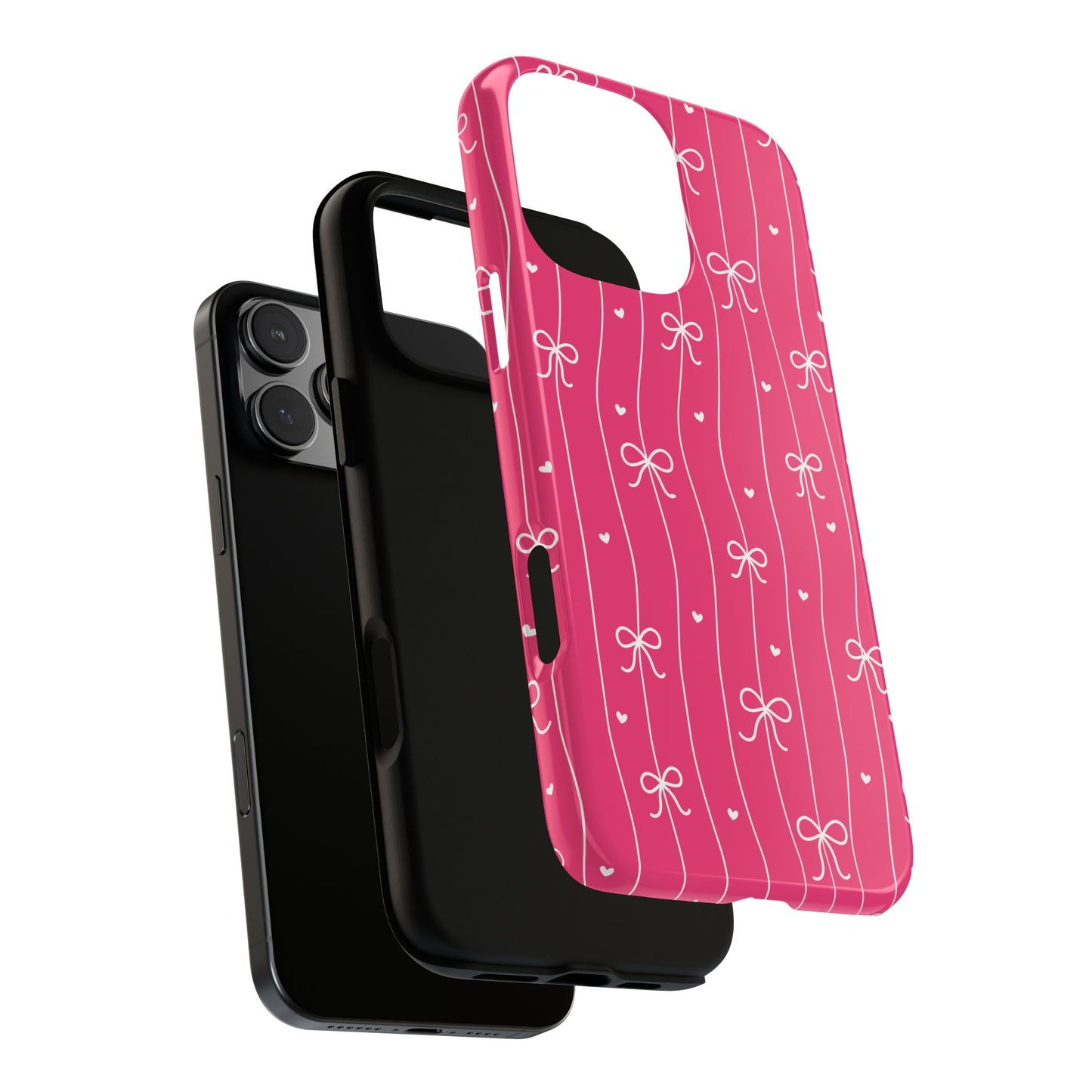 Heart & Ribbon Pink Phone Case