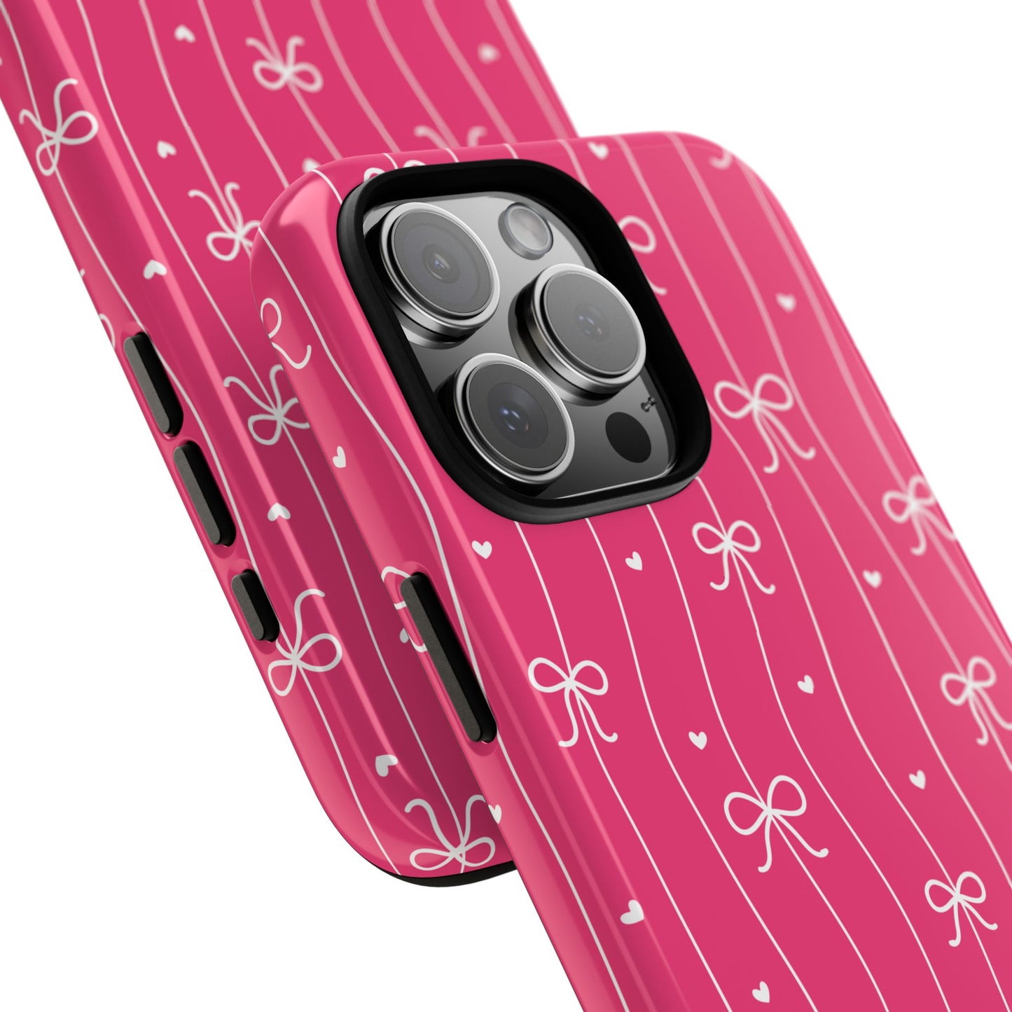 Heart & Ribbon Pink Phone Case