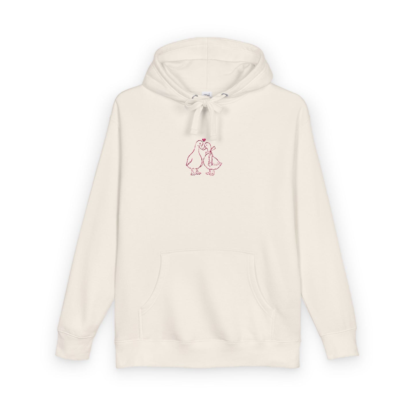 Duck Couple Sketch Hoodie Minimal