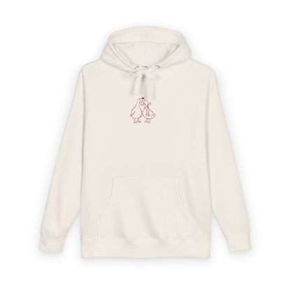 Duck Couple Sketch Hoodie Minimal