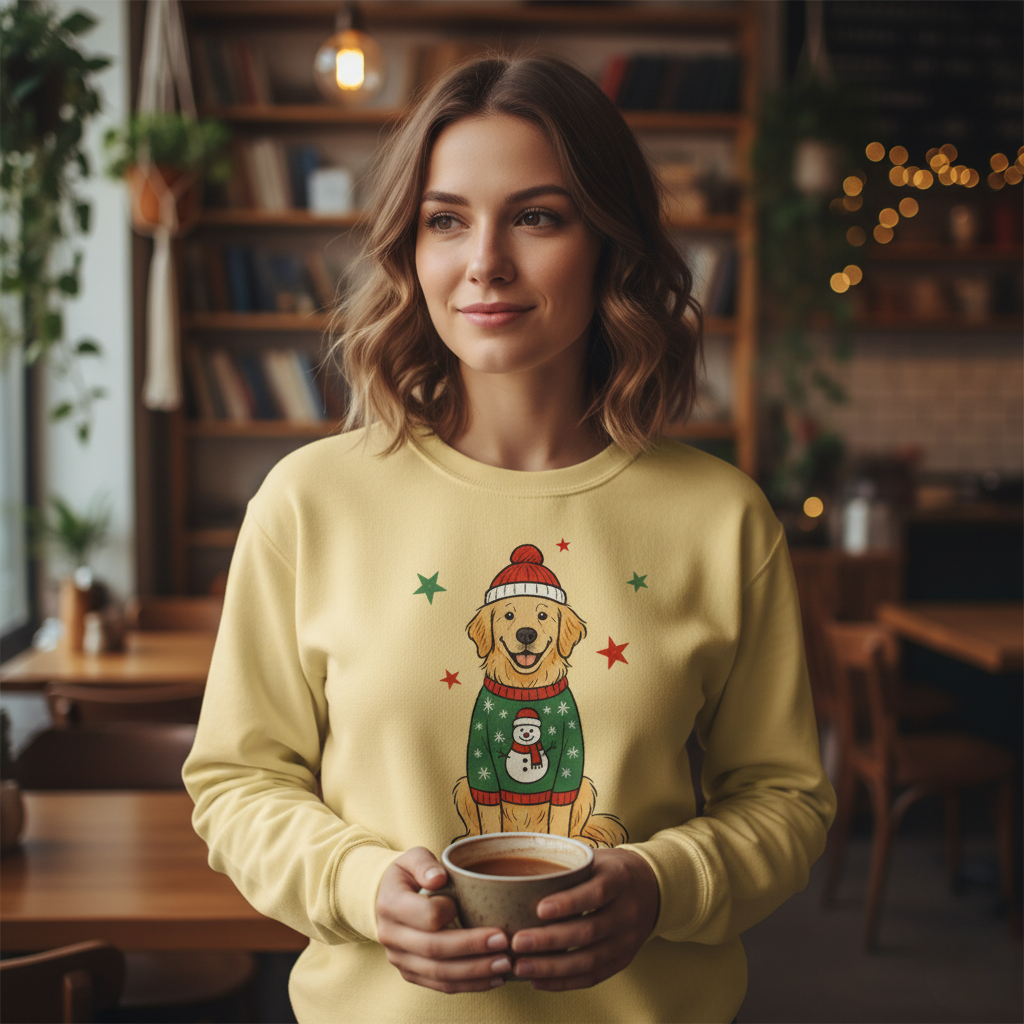 Golden Retriever Christmas Sweatshirt