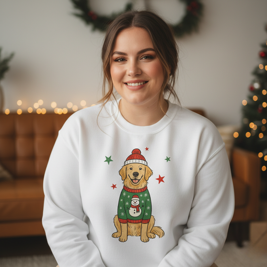 Holiday Golden Retriever Sweatshirt