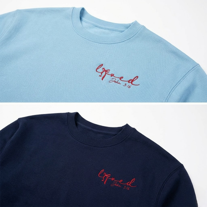 “Loved” Script Sweatshirt