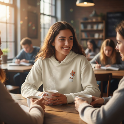 Cozy Hoodie Goose Illustration