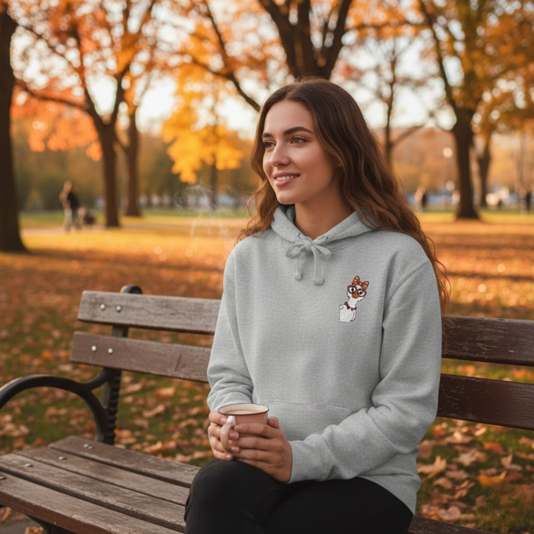 Cozy Hoodie Goose Illustration