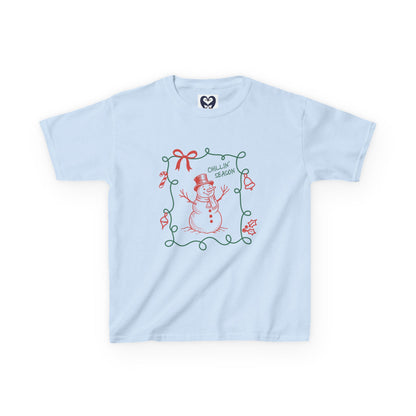 Kids Heavy Cotton Tee — Soft Holiday Shirt